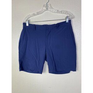 Peter Manning NY Mens Blue Shorts Size 32 Golf Performance Chino Stretch Preppy